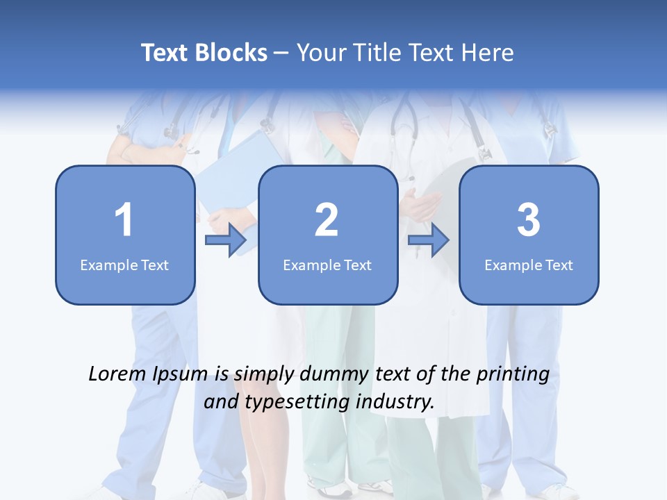 A Group Of Medical Professionals Standing Together PowerPoint Template