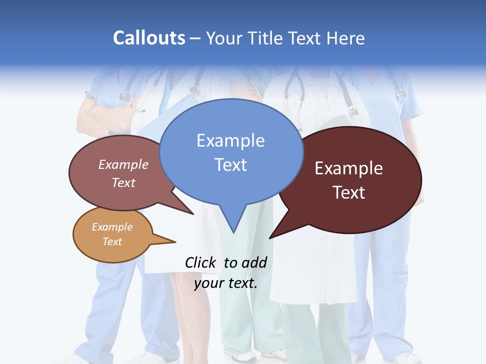 A Group Of Medical Professionals Standing Together PowerPoint Template