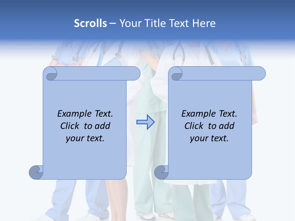 A Group Of Medical Professionals Standing Together PowerPoint Template