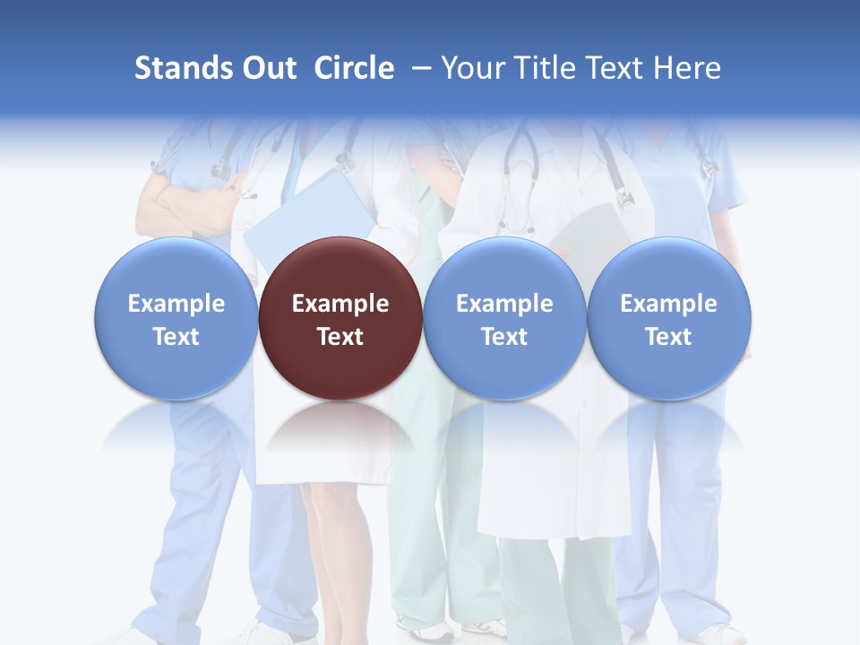 A Group Of Medical Professionals Standing Together PowerPoint Template