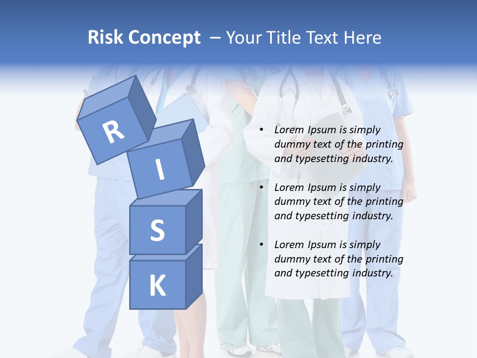 A Group Of Medical Professionals Standing Together PowerPoint Template