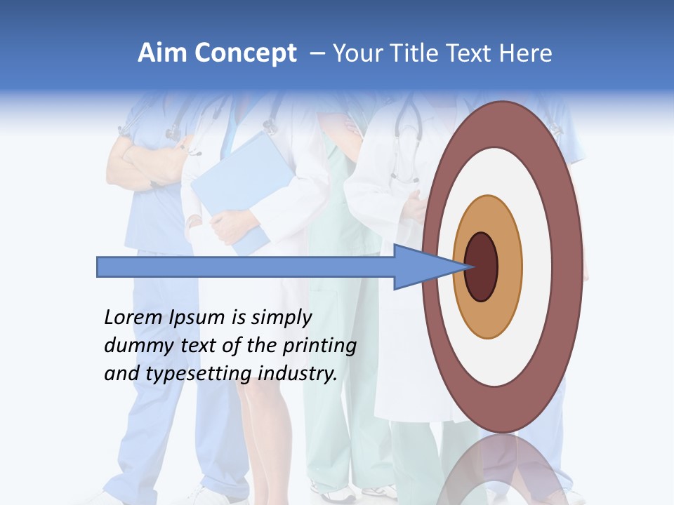 A Group Of Medical Professionals Standing Together PowerPoint Template