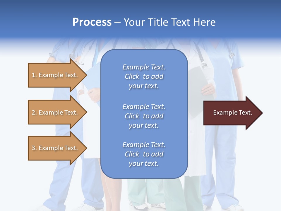 A Group Of Medical Professionals Standing Together PowerPoint Template