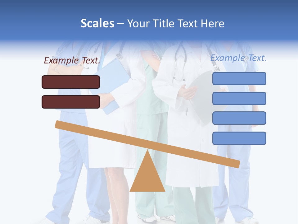 A Group Of Medical Professionals Standing Together PowerPoint Template