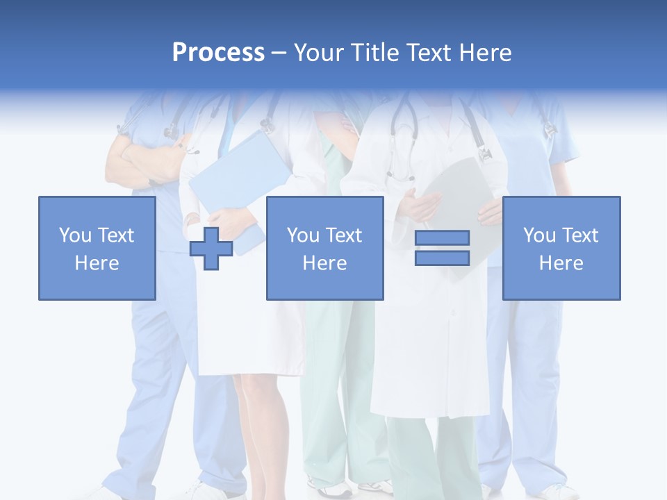 A Group Of Medical Professionals Standing Together PowerPoint Template