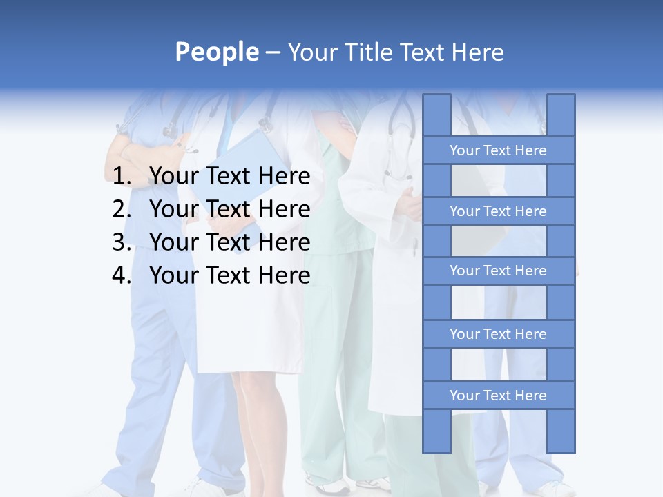 A Group Of Medical Professionals Standing Together PowerPoint Template