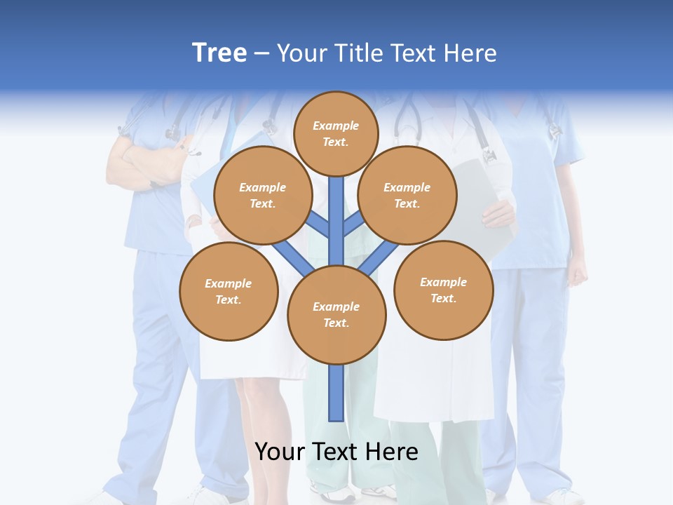 A Group Of Medical Professionals Standing Together PowerPoint Template