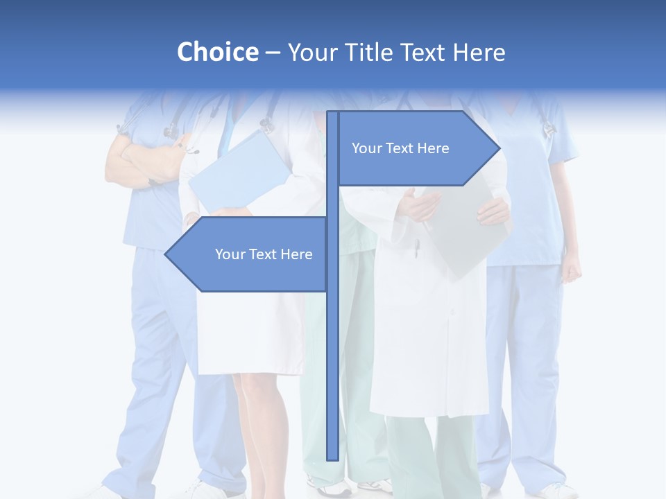 A Group Of Medical Professionals Standing Together PowerPoint Template