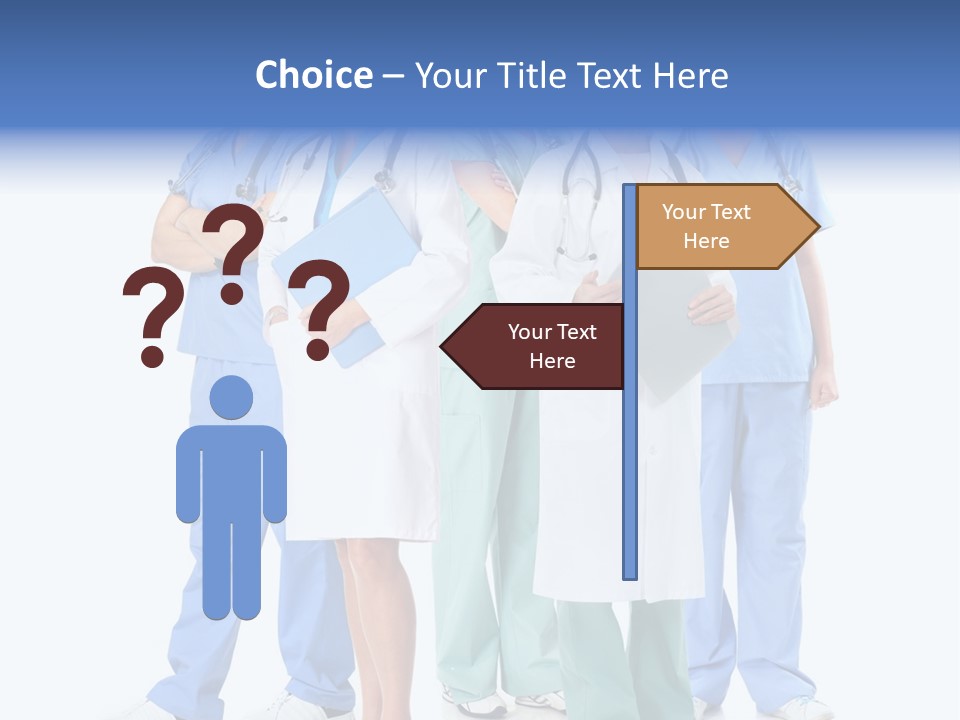 A Group Of Medical Professionals Standing Together PowerPoint Template