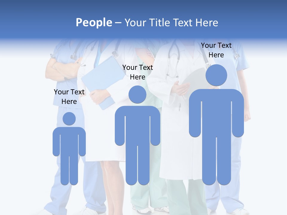 A Group Of Medical Professionals Standing Together PowerPoint Template