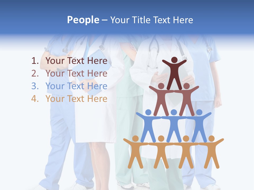 A Group Of Medical Professionals Standing Together PowerPoint Template