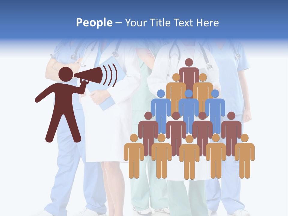 A Group Of Medical Professionals Standing Together PowerPoint Template
