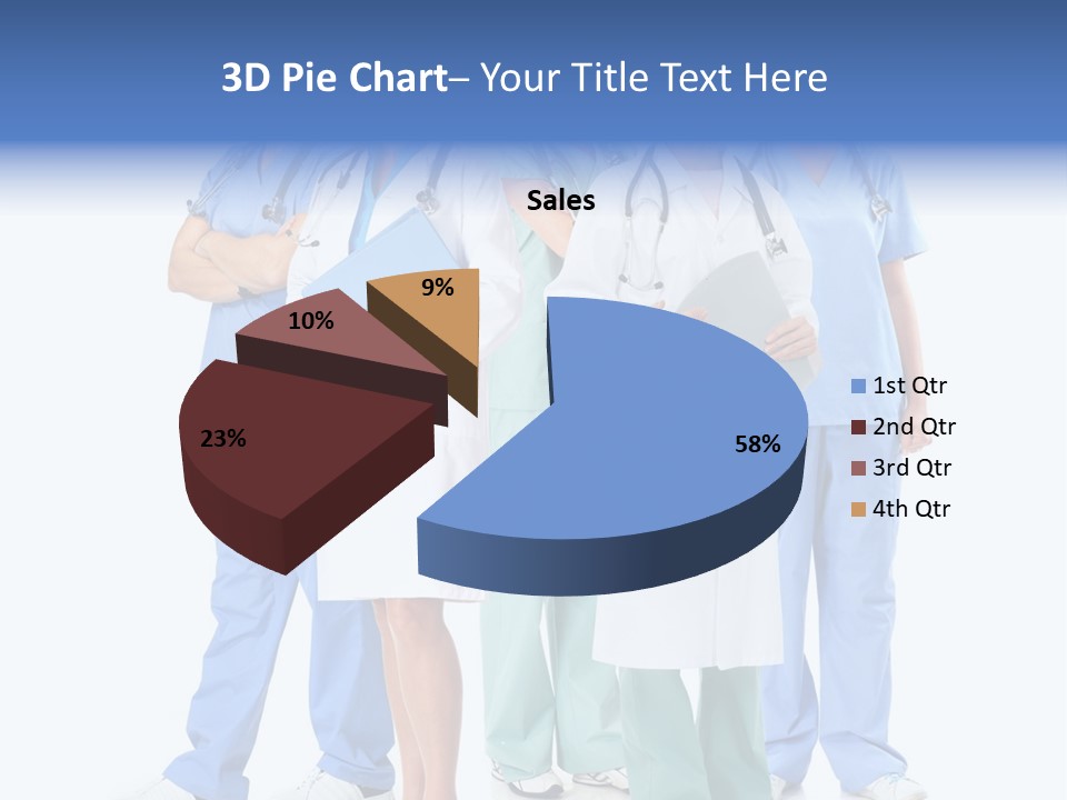 A Group Of Medical Professionals Standing Together PowerPoint Template