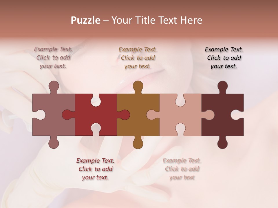 A Woman Getting Her Teeth Examined By A Doctor PowerPoint Template