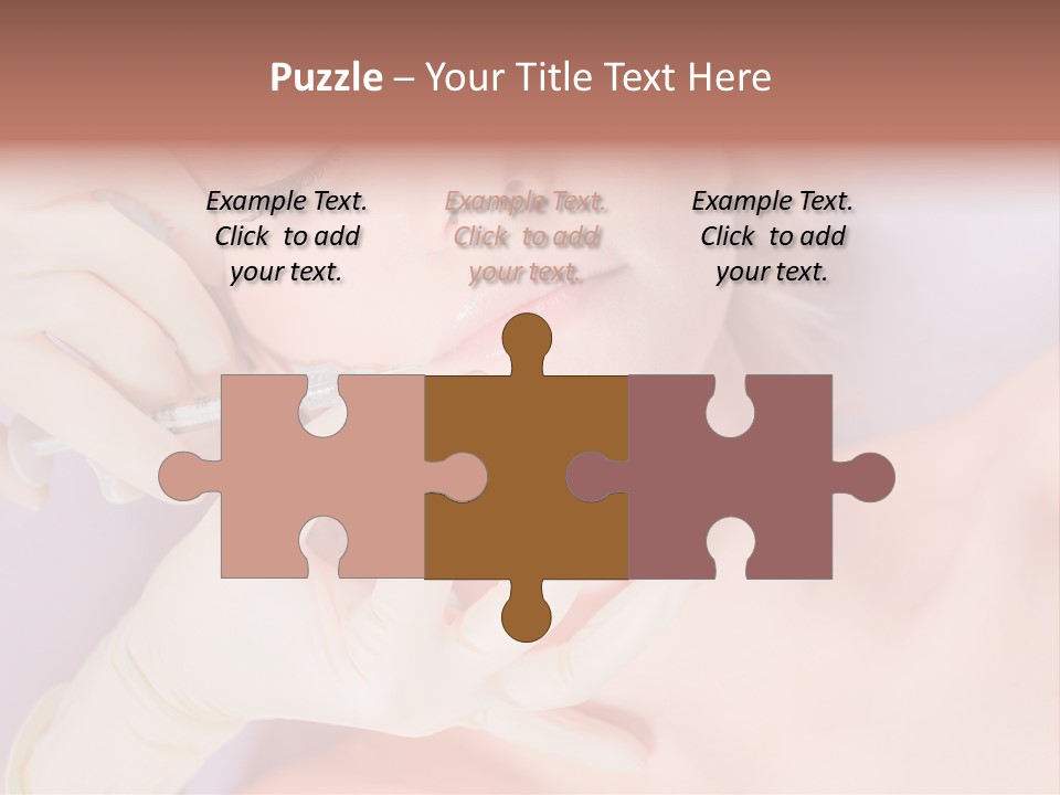 A Woman Getting Her Teeth Examined By A Doctor PowerPoint Template