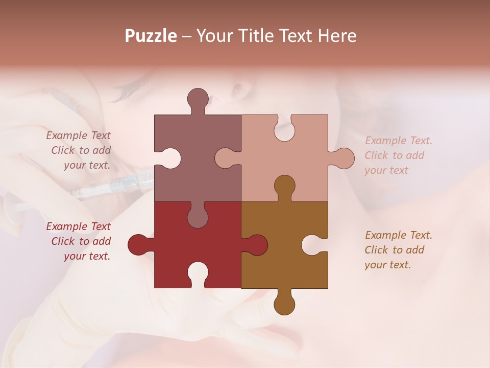 A Woman Getting Her Teeth Examined By A Doctor PowerPoint Template