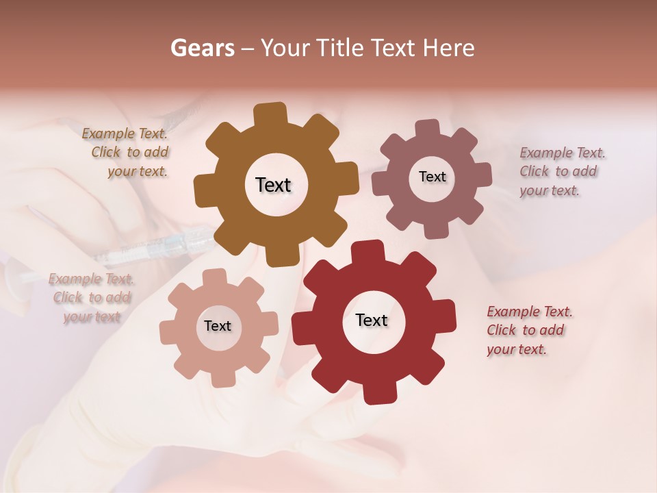 A Woman Getting Her Teeth Examined By A Doctor PowerPoint Template