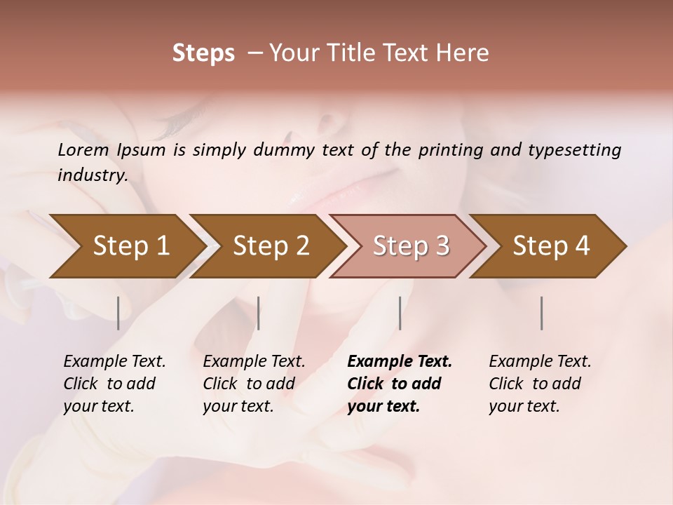 A Woman Getting Her Teeth Examined By A Doctor PowerPoint Template