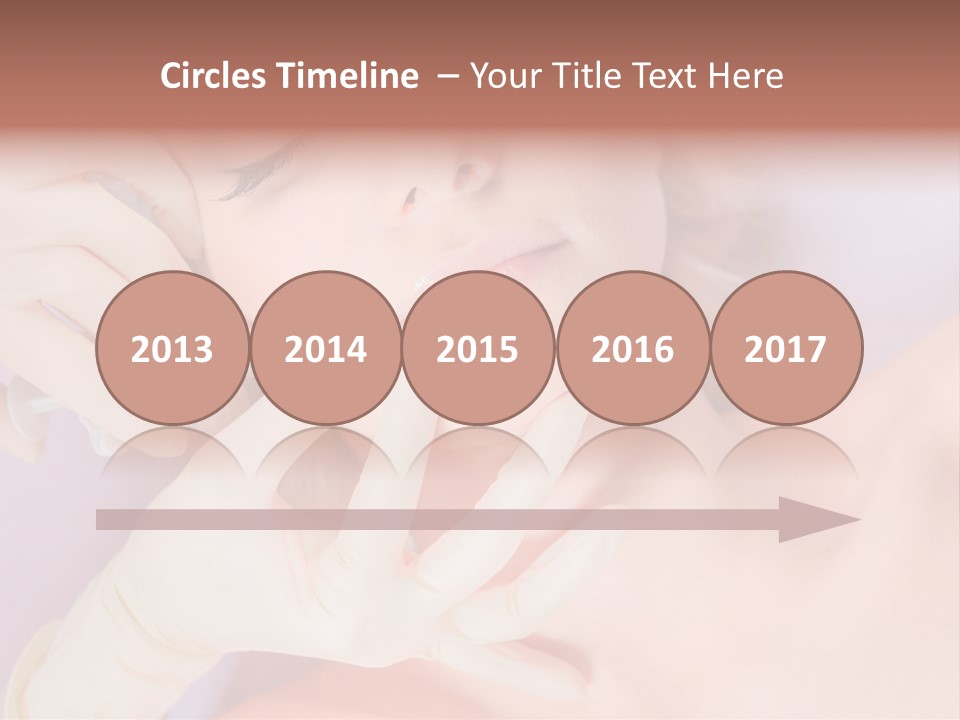 A Woman Getting Her Teeth Examined By A Doctor PowerPoint Template