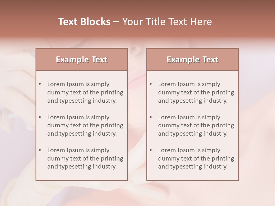 A Woman Getting Her Teeth Examined By A Doctor PowerPoint Template