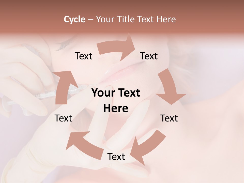 A Woman Getting Her Teeth Examined By A Doctor PowerPoint Template