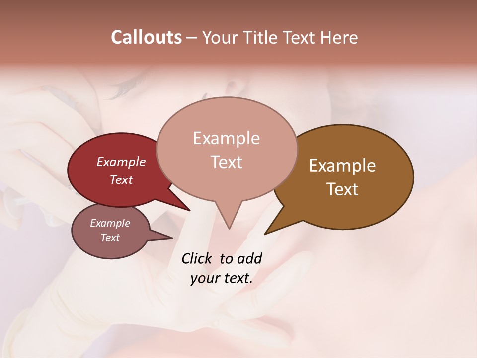 A Woman Getting Her Teeth Examined By A Doctor PowerPoint Template