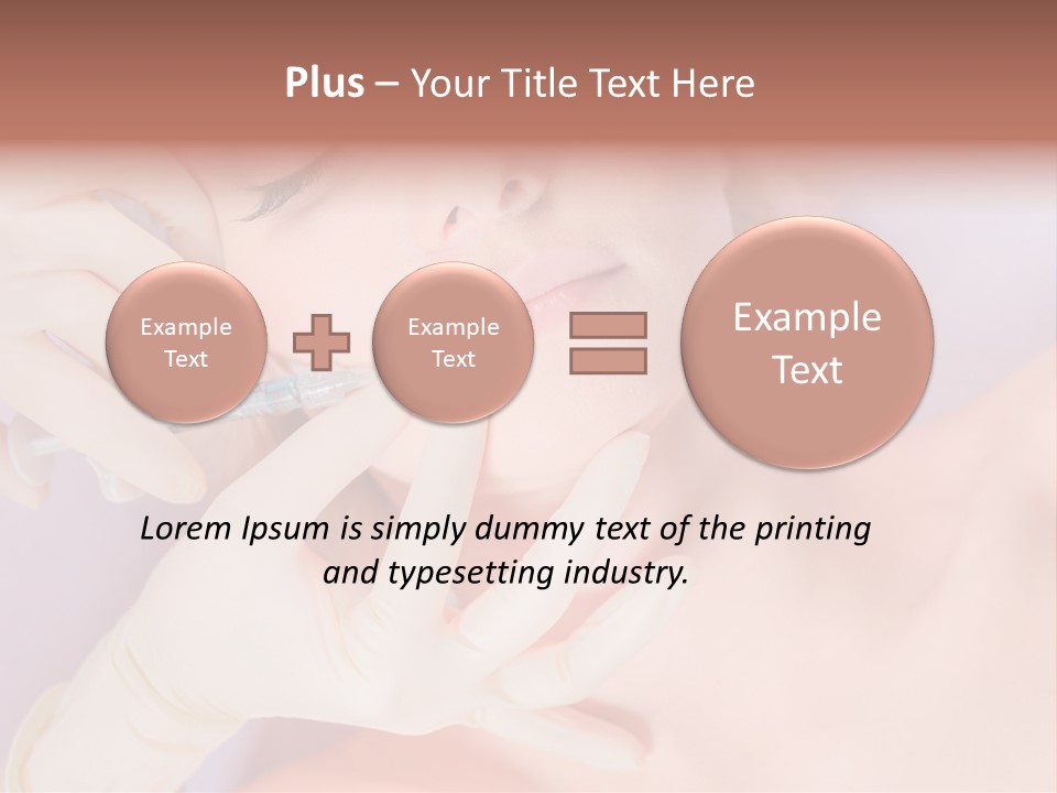 A Woman Getting Her Teeth Examined By A Doctor PowerPoint Template