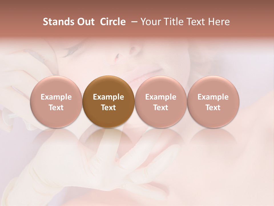 A Woman Getting Her Teeth Examined By A Doctor PowerPoint Template