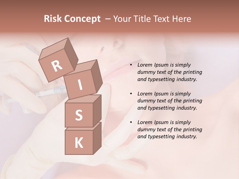 A Woman Getting Her Teeth Examined By A Doctor PowerPoint Template