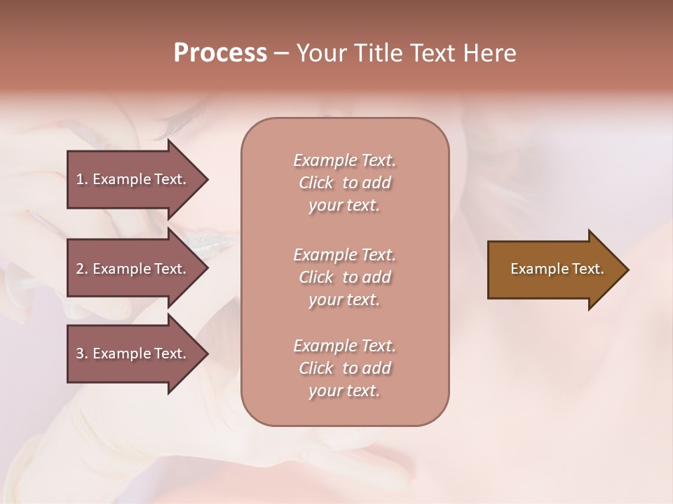 A Woman Getting Her Teeth Examined By A Doctor PowerPoint Template