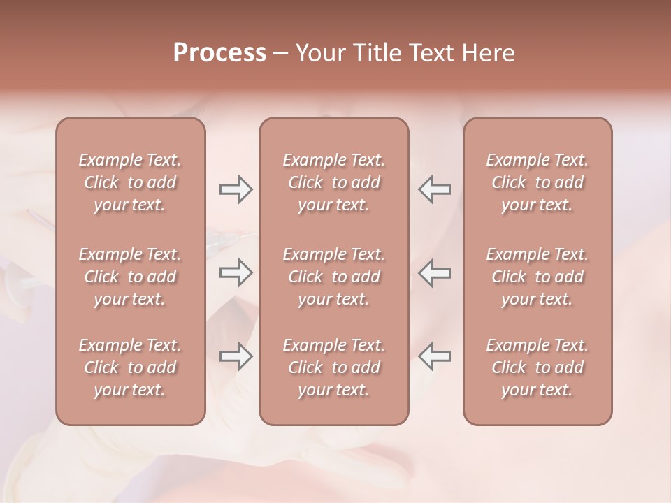A Woman Getting Her Teeth Examined By A Doctor PowerPoint Template