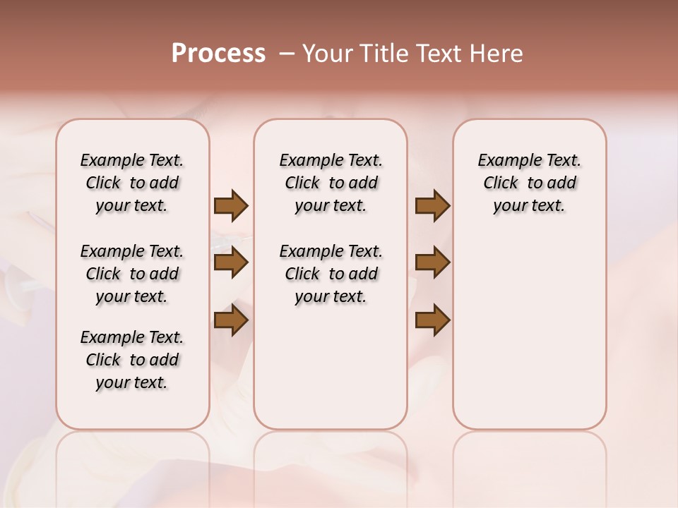 A Woman Getting Her Teeth Examined By A Doctor PowerPoint Template