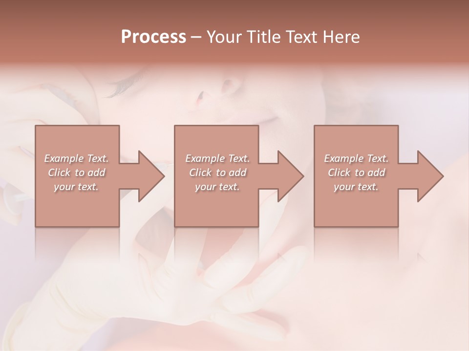 A Woman Getting Her Teeth Examined By A Doctor PowerPoint Template