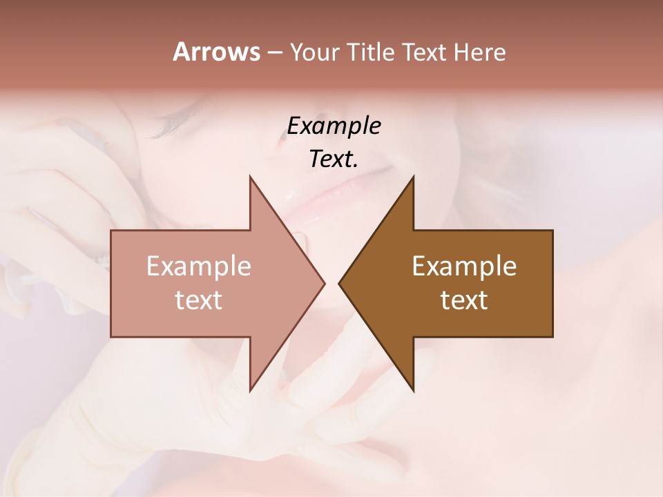 A Woman Getting Her Teeth Examined By A Doctor PowerPoint Template