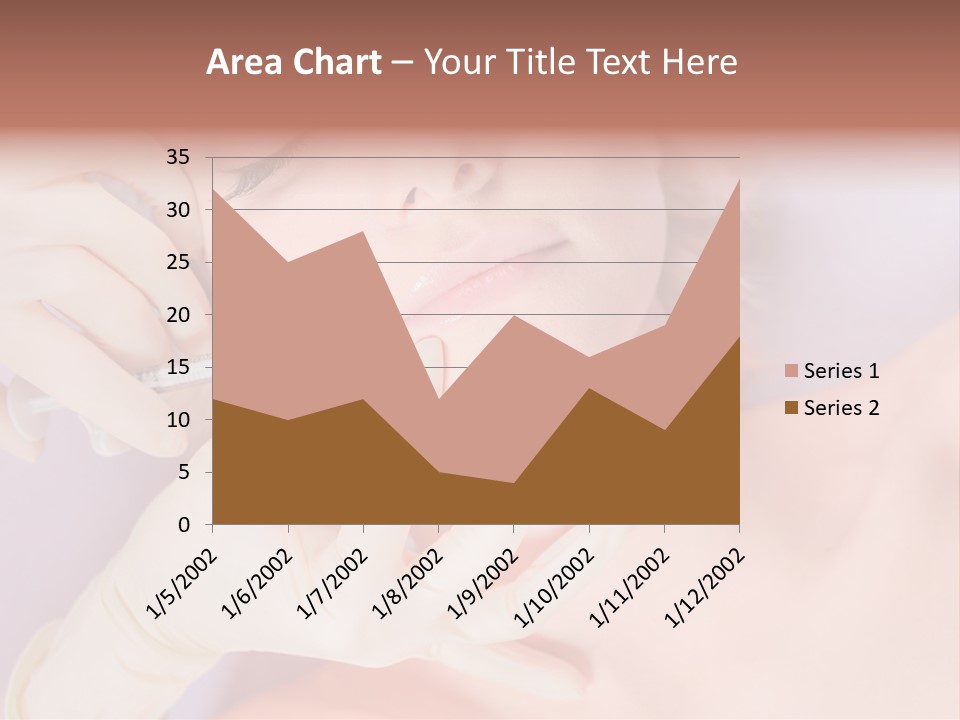 A Woman Getting Her Teeth Examined By A Doctor PowerPoint Template