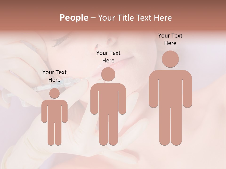 A Woman Getting Her Teeth Examined By A Doctor PowerPoint Template