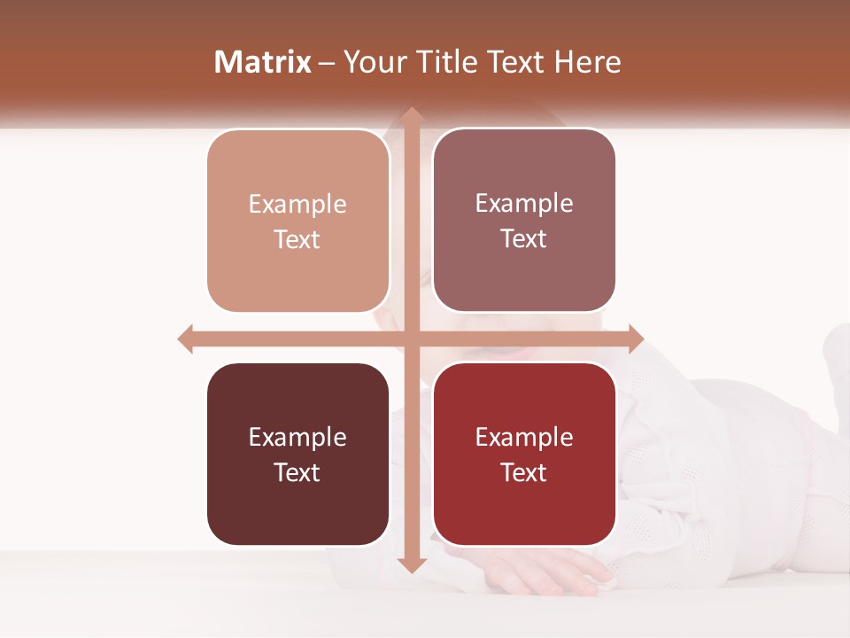 A Baby Is Laying Down On The Floor PowerPoint Template