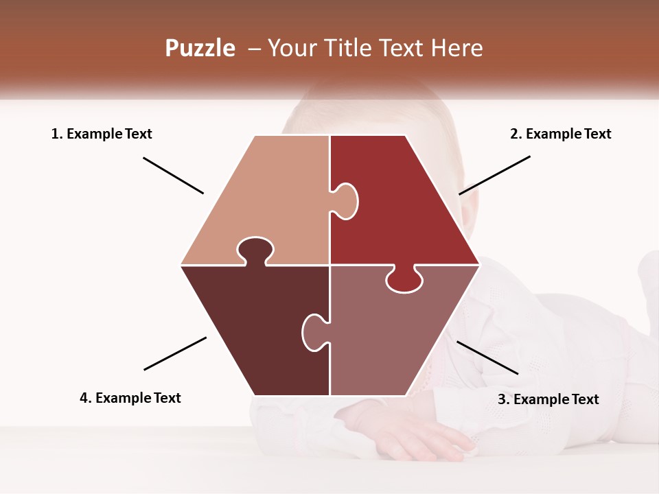 A Baby Is Laying Down On The Floor PowerPoint Template