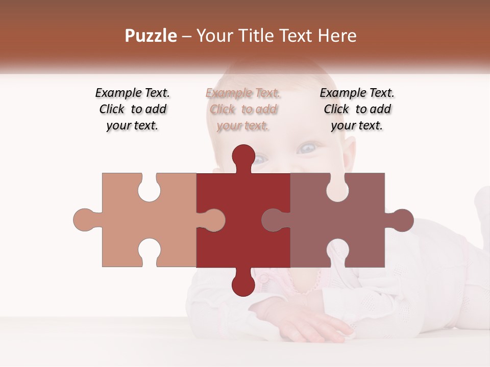 A Baby Is Laying Down On The Floor PowerPoint Template