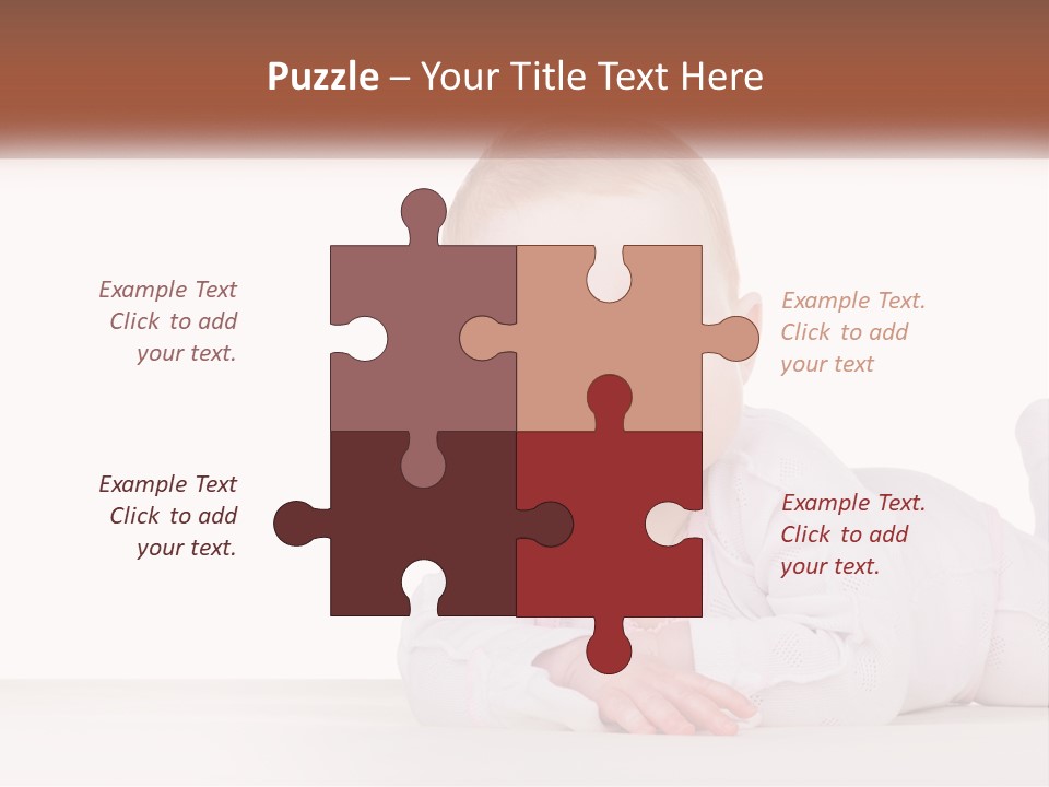 A Baby Is Laying Down On The Floor PowerPoint Template