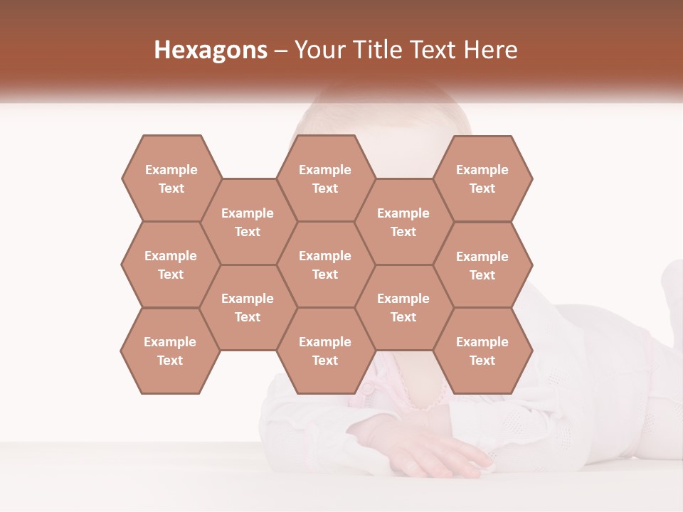 A Baby Is Laying Down On The Floor PowerPoint Template