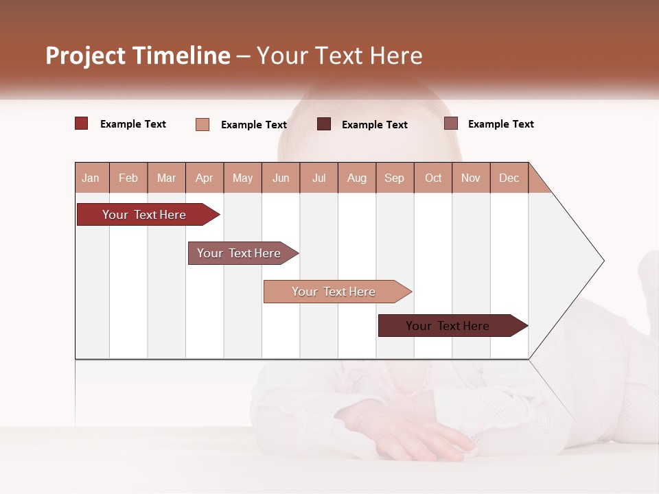 A Baby Is Laying Down On The Floor PowerPoint Template