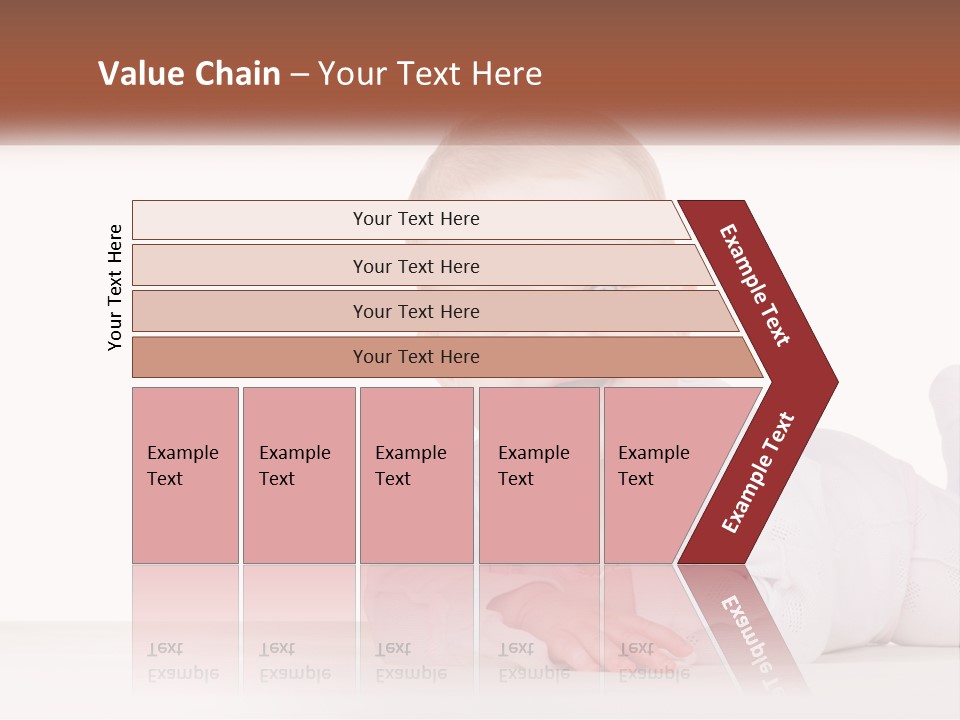A Baby Is Laying Down On The Floor PowerPoint Template