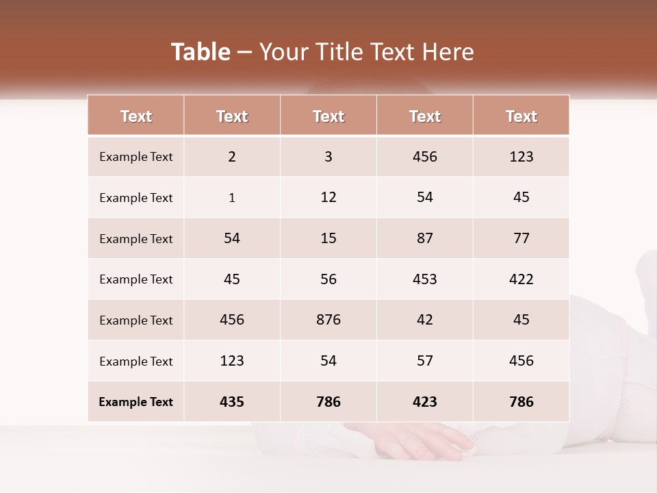 A Baby Is Laying Down On The Floor PowerPoint Template