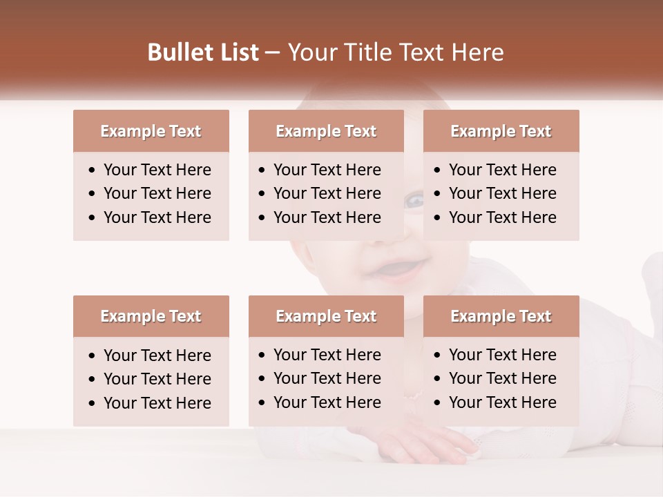 A Baby Is Laying Down On The Floor PowerPoint Template