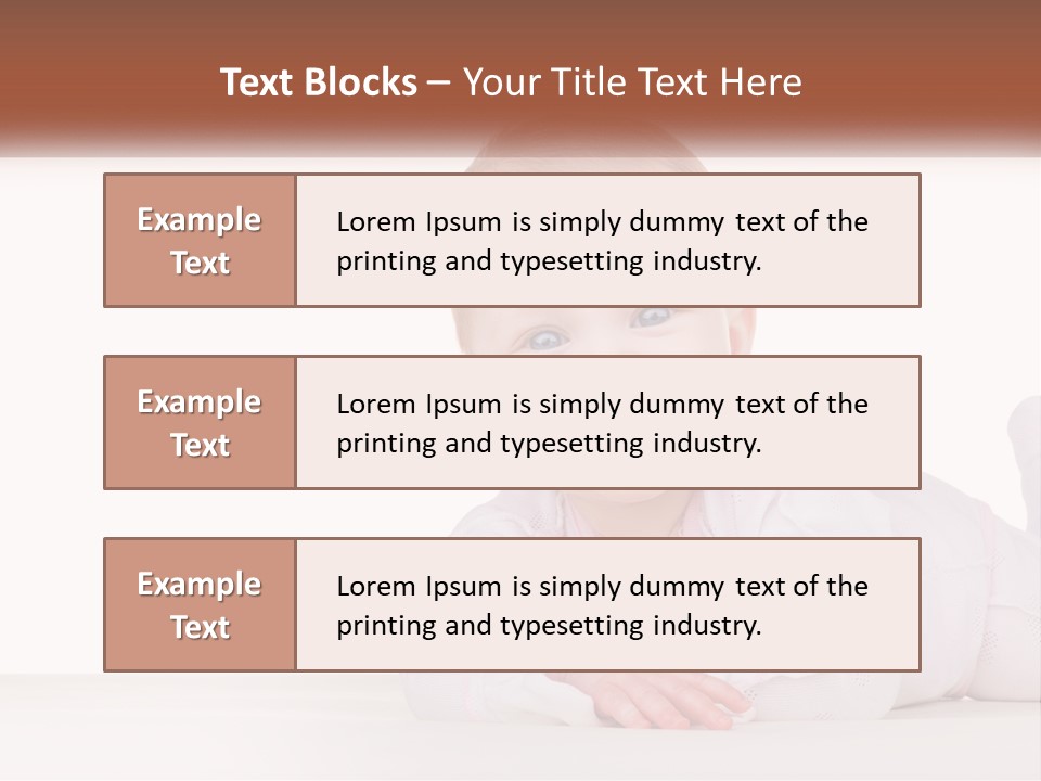 A Baby Is Laying Down On The Floor PowerPoint Template
