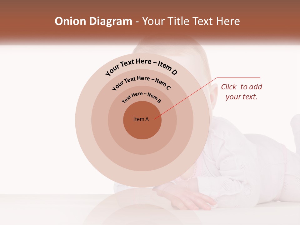 A Baby Is Laying Down On The Floor PowerPoint Template