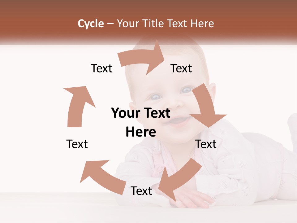 A Baby Is Laying Down On The Floor PowerPoint Template
