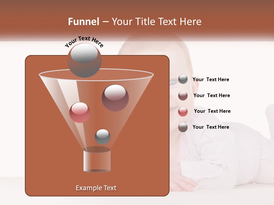 A Baby Is Laying Down On The Floor PowerPoint Template