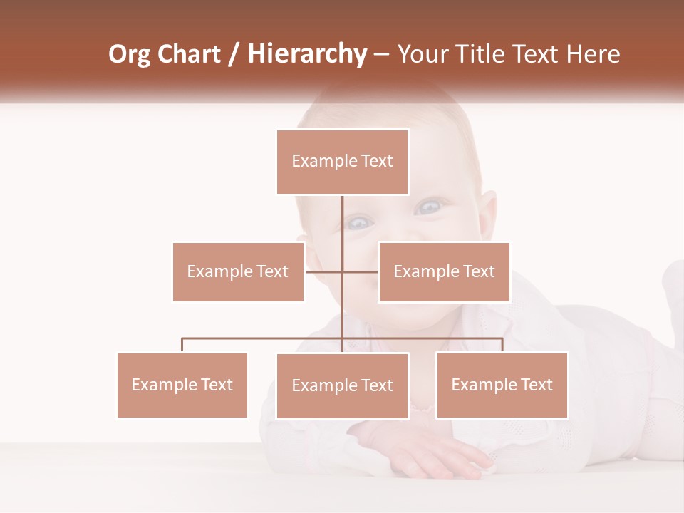 A Baby Is Laying Down On The Floor PowerPoint Template